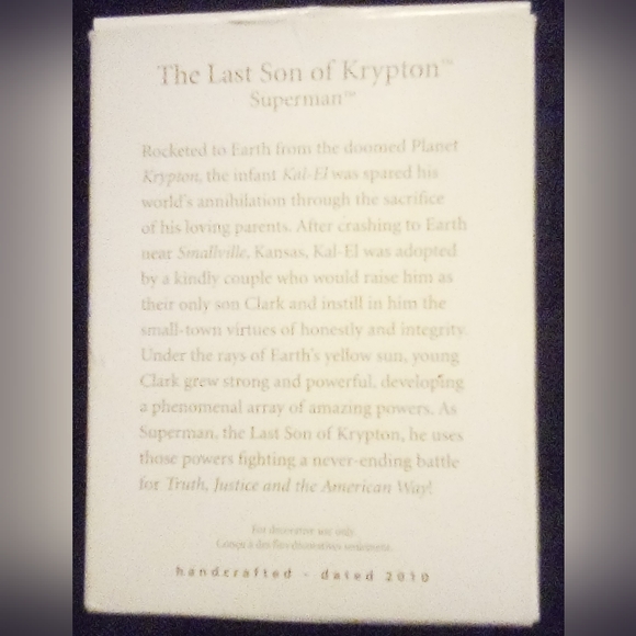 COPY - "Superman" Hallmark The Last Son of Krypton Figure - Picture 2 of 7